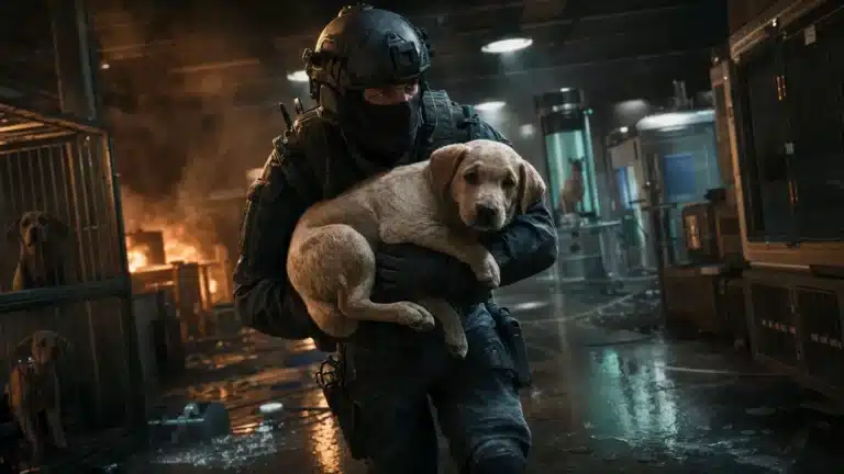 Capture d'ecran de la carte Shelter dans Counter-Strike 2 montrant un refuge animalier avec des chenils