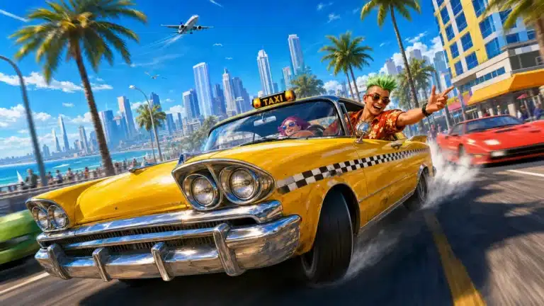 Visuel officiel de Crazy Taxi: World Tour annonce par SEGA en 2025