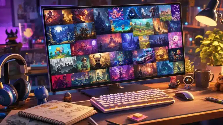 Page du bundle caritatif itch.io proposant plus de 100 jeux PC independants pour 10 dollars
