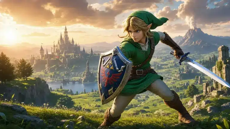 Visuel promotionnel du remake de The Legend of Zelda Ocarina of Time sur Nintendo Switch 2