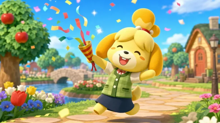 Visuel d'Animal Crossing: New Horizons celebrant les 50 millions d'exemplaires vendus sur Nintendo Switch