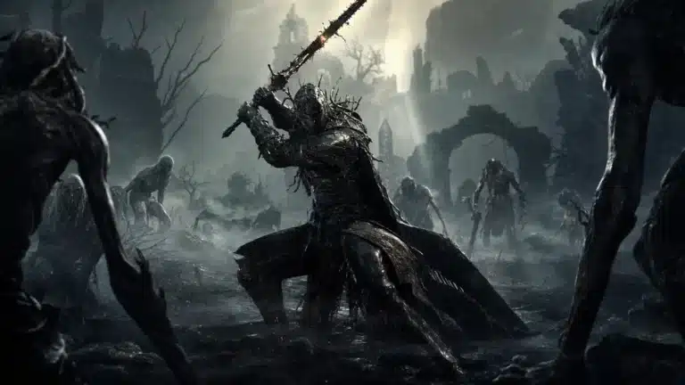 Capture d'ecran de Mortal Shell II montrant le Heraut dans la zone de Marrow Keep durant la beta ouverte