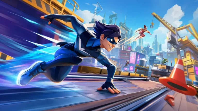 Visuel promotionnel de SpeedRunners 2: King of Speed montrant une course multijoueur competitive