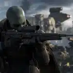 Luco Bronc, sniper Umbaran en position de tir dans Star Wars Zero Company sur PS5